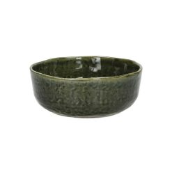 Pomax Vaisselle | Spiro - Bol A Soupe - Gres - Dia 16 X H 6 Cm - Vert Fonce