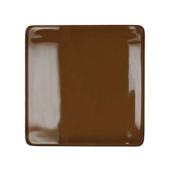 Pomax Concepts Modulaires | Flex - Plateau S - Email - Metal - L 33 X W 33 X H 2 Cm - Caramel