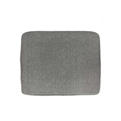 Pomax Coussins | Ombra - Coussin De Chaise Pour Ombra Chaise De Bar - Coton / Polyester - L 31,5 X W 41 X H 2,5 Cm - Gris