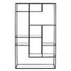 Pomax Etageres | Eszential - Etagere - Metal / Verre - L 100 X W 30 X H 165 Cm - Noir