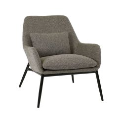 Pomax Canapes | Hailey - Fauteuil - Tissu / Metal - L 66 X W 75 X H 77 Cm - Sable