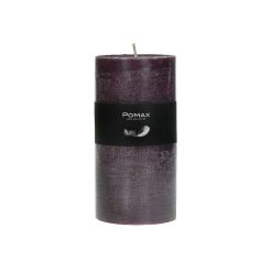 Pomax Bougies | Candle - Bougie - Cire De Paraffine - Dia 7 X H 14 Cm - Pourpre