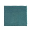 Pomax Linge De Table | Ventoux - Nappe De Table / Plaid - Lin - L 250 X W 140 Cm - Teal