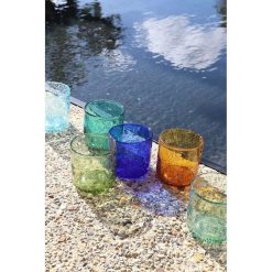 Pomax Verres | Vico - Gobelet - Verre - Dia 8 X H 8,2 Cm - Olive