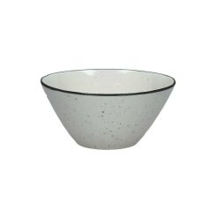 Pomax Vaisselle | Basil - Bol A Cereales - Porcelaine - Dia 16 X H 7,5 Cm - Blanc