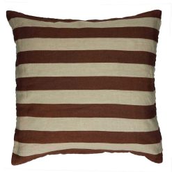 Pomax Coussins | Wildlife - Coussin - Lin / Coton - L 60 X W 60 Cm - Chocolat