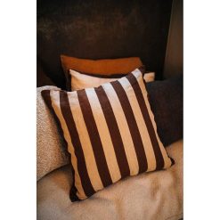 Pomax Coussins | Wildlife - Coussin - Lin / Coton - L 60 X W 60 Cm - Chocolat