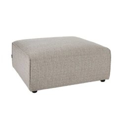 Pomax Canapes | Otis - Pouf - Tissu - L 90 X W 90 X H 41,5 Cm - Beige