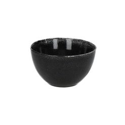 Pomax Vaisselle | Porcelino Experience - Bol A Cereales - Gres - Dia 15 X H 8 Cm - Noir