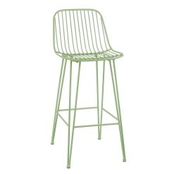 Pomax Chaises De Bar | Ombra - Chaise De Bar - Metal - L 40 X W 42 X H 90 Cm - Aqua