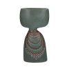 Pomax Vases | Nike - Vase - Faience - L 16,5 X W 8 X H 30 Cm - Gris Vert