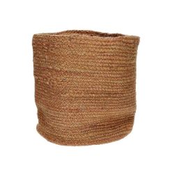 Pomax Bols & Paniers | Mambo - Set/3 Paniers - Jute - Dia 22/27/32 X H 22/27/32 Cm - Brun