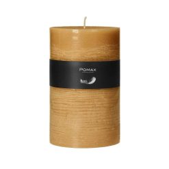 Pomax Bougies | Candle - Bougie - Cire De Paraffine - Dia 10 X H 15 Cm - Soleil