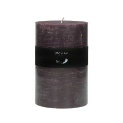 Pomax Bougies | Candle - Bougie - Cire De Paraffine - Dia 10 X H 15 Cm - Pourpre