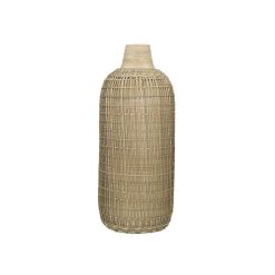 Pomax Vases | Zarastro - Vase - Bambou / Jonc De Mer - Dia 20 X H 50 Cm - Naturel