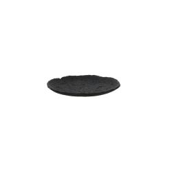 Pomax Bols & Paniers | Tromso - Plat - Aluminium - Dia 12,5 X H 1,5 Cm - Noir