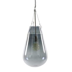 Pomax Suspensions | Bullia - Suspension - Verre / Metal - Dia 30 X H 69 Cm - Fume