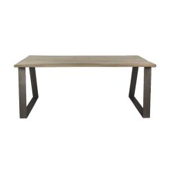 Pomax Tables | Nord - Table - Bois De Mangier / Metal - L 190 X W 90 X H 78 Cm