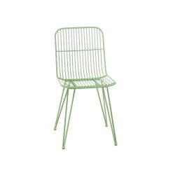 Pomax Chaises | Ombra - Chaise - Metal - L 54 X W 43 X H 83 Cm - Aqua