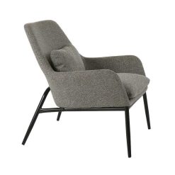 Pomax Canapes | Hailey - Fauteuil - Tissu / Metal - L 66 X W 75 X H 77 Cm - Sable