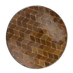 Pomax Concepts Modulaires | Zellix - Dessus De Table - Zelliges Marocaines - Dia 45 X H 2 Cm - Caramel