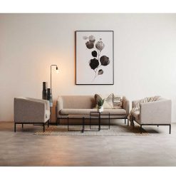 Pomax Tableau / Deco Murale | Flor - Toile Avec Cadre - Canvas / Bois - L 100 X W 4,3 X H 140 Cm - Noir