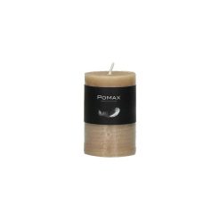 Pomax Bougies | Candle - Bougie - Cire De Paraffine - Dia 5 X H 8 Cm - Miel