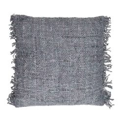 Pomax Coussins | Ayala - Coussin - Coton - L 45 X W 45 Cm - Gris Bleu