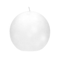 Pomax Bougies | Candle - Bougie - Cire De Paraffine - Dia 9 Cm - Blanc