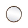 Pomax Miroirs | Gramm - Miroir - Bois D'Acacia - Dia 70 X H 4,5 Cm - Naturel/Noir