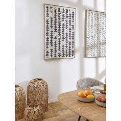 Pomax Tableau / Deco Murale | Desorde - Toile Avec Cadre - Canvas / Bois - L 83 X W 4 X H 123 Cm - Naturel/Noir