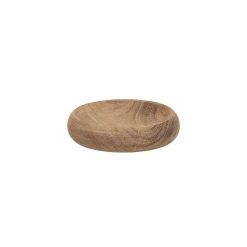 Pomax Saladiers / Plats A Servir | Riga - Plat - Bois D'Acacia - Dia 12 X H 3 Cm - Naturel