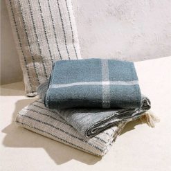 Pomax Plaids | Souk - Plaid - Coton - L 170 X W 130 Cm - Vert Foret