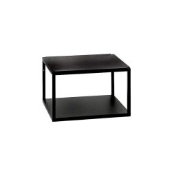 Pomax Etageres Murales | Eszential - Etagere - Metal - L 34,5 X W 30 X H 21 Cm - Noir