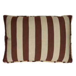 Pomax Coussins | Wildlife - Coussin - Coton / Lin - L 60 X W 40 Cm - Chocolat