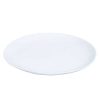 Pomax Vaisselle | Porcelino White - Assiette Plate - Ovale - Porcelaine - L 28 X W 24 Cm