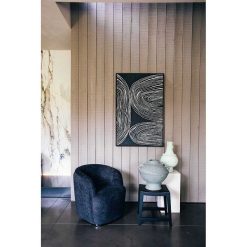 Pomax Canapes | Porterville - Canape 1 Place - Boucle / Contre-Plaque - L 74 X W 71,5 X H 72 Cm - Noir