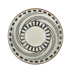 Pomax Vaisselle | Alto - Bol A Soupe - Porcelaine - Dia 15 X H 7 Cm - Noir/Blanc