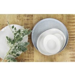 Pomax Vaisselle | Porcelino White - Assiette Plate - Ovale - Porcelaine - L 28 X W 24 Cm