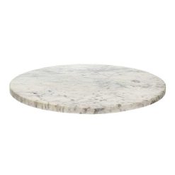 Pomax Concepts Modulaires | Carrara - Dessus De Table - Marbre - Dia 55 X H 1,5 Cm - Blanc