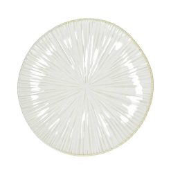 Pomax Vaisselle | Mysa - Assiette A Dessert - Porcelaine - Dia 21,2 X H 2,2 Cm - Blanc