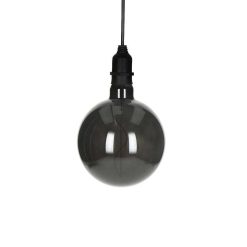 Pomax Luminaires Exterieurs | Glow - Lampe D'Exterieur - Verre / Synthetique - Dia 15 Cm - Fume