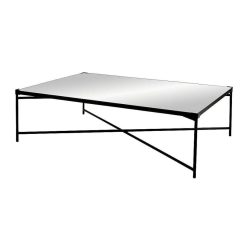 Pomax Concepts Modulaires | Palace - Pieds De Table Basse Pour Miroir Palace 35254-10 - Metal - L 118 X W 80 X H 35 Cm - Noir