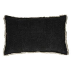 Pomax Coussins | Tuvi - Coussin - Coton - L 50 X W 30 Cm - Noir