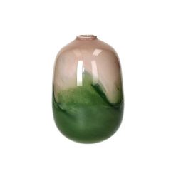 Pomax Vases | Granita - Vase - Verre - Dia 17 X H 24 Cm - Vert