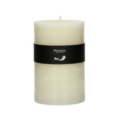 Pomax Bougies | Candle - Bougie - Cire De Paraffine - Dia 10 X H 15 Cm - Ivoire