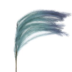 Pomax Fleurs | Plum'O - Plume Artificielle Degrade - Synthetique / Metal - H 106 Cm - Bleu