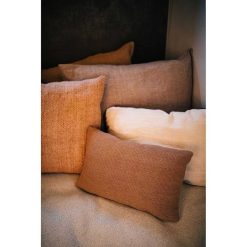 Pomax Coussins | Dimaro - Coussin - Lin / Coton - L 50 X W 50 Cm - Sable