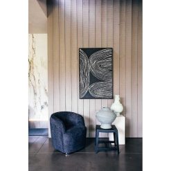 Pomax Tableau / Deco Murale | Sestri - Toile Avec Cadre - Polyester / Bois De Pin - L 83 X W 4,3 X H 123 Cm - Noir