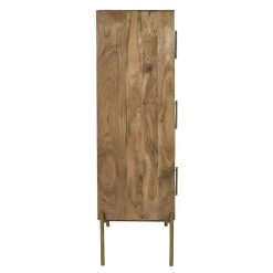 Pomax Armoires | Alfredo - Armoire - Bois De Mangier - L 40 X W 40 X H 145 Cm - Naturel